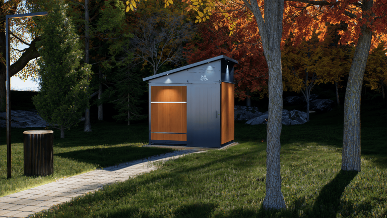 La toilette écologique NIX-01 dans un parc