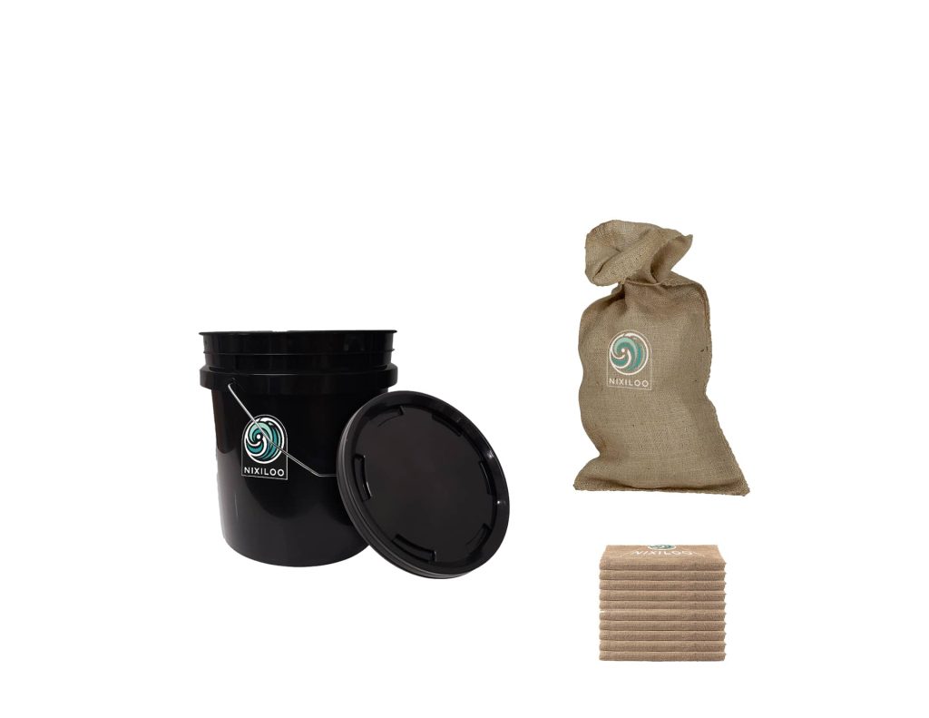 Sac et seau pour une toilette écologique permanente